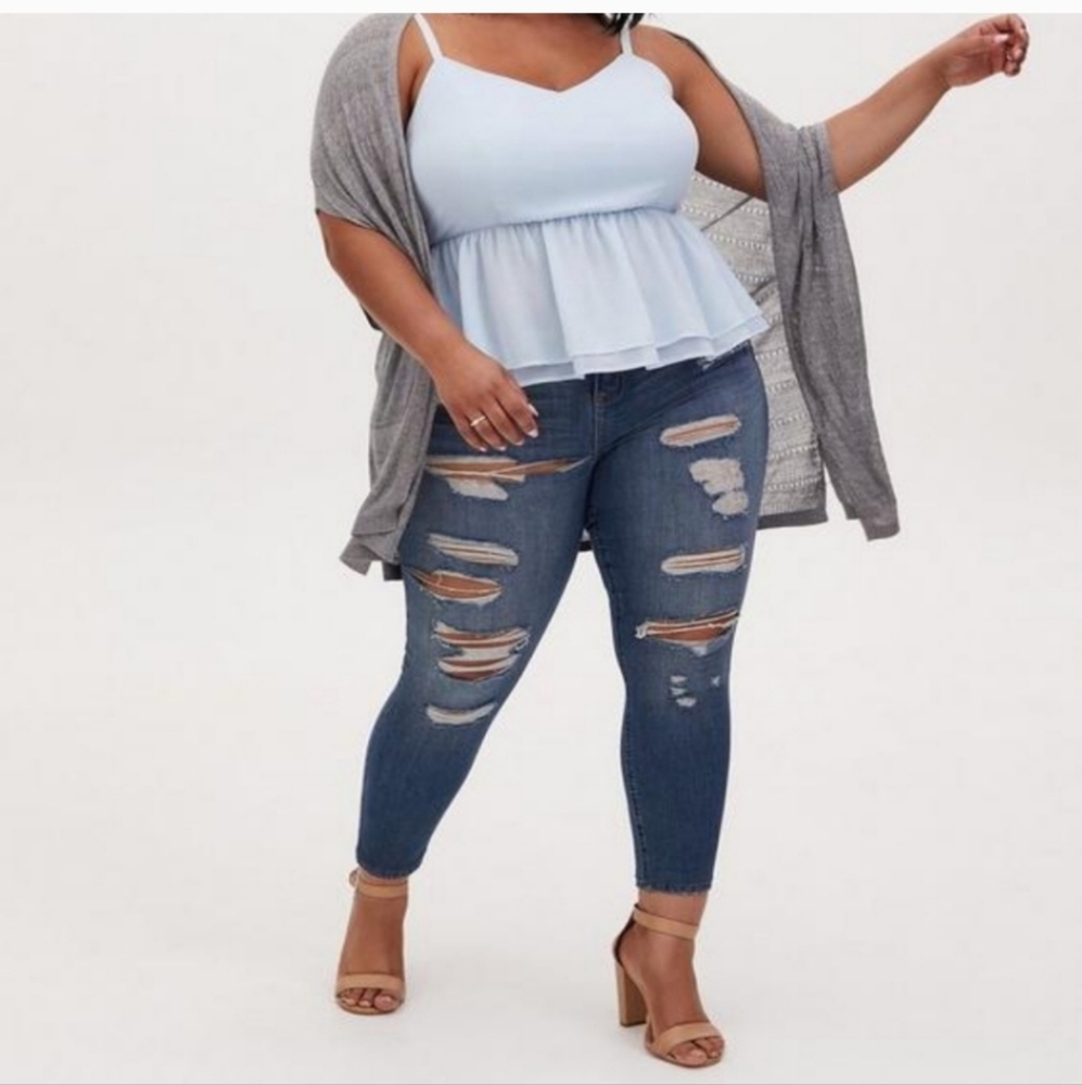 Striped Open-Front Cardigan - Picture 4 of 6